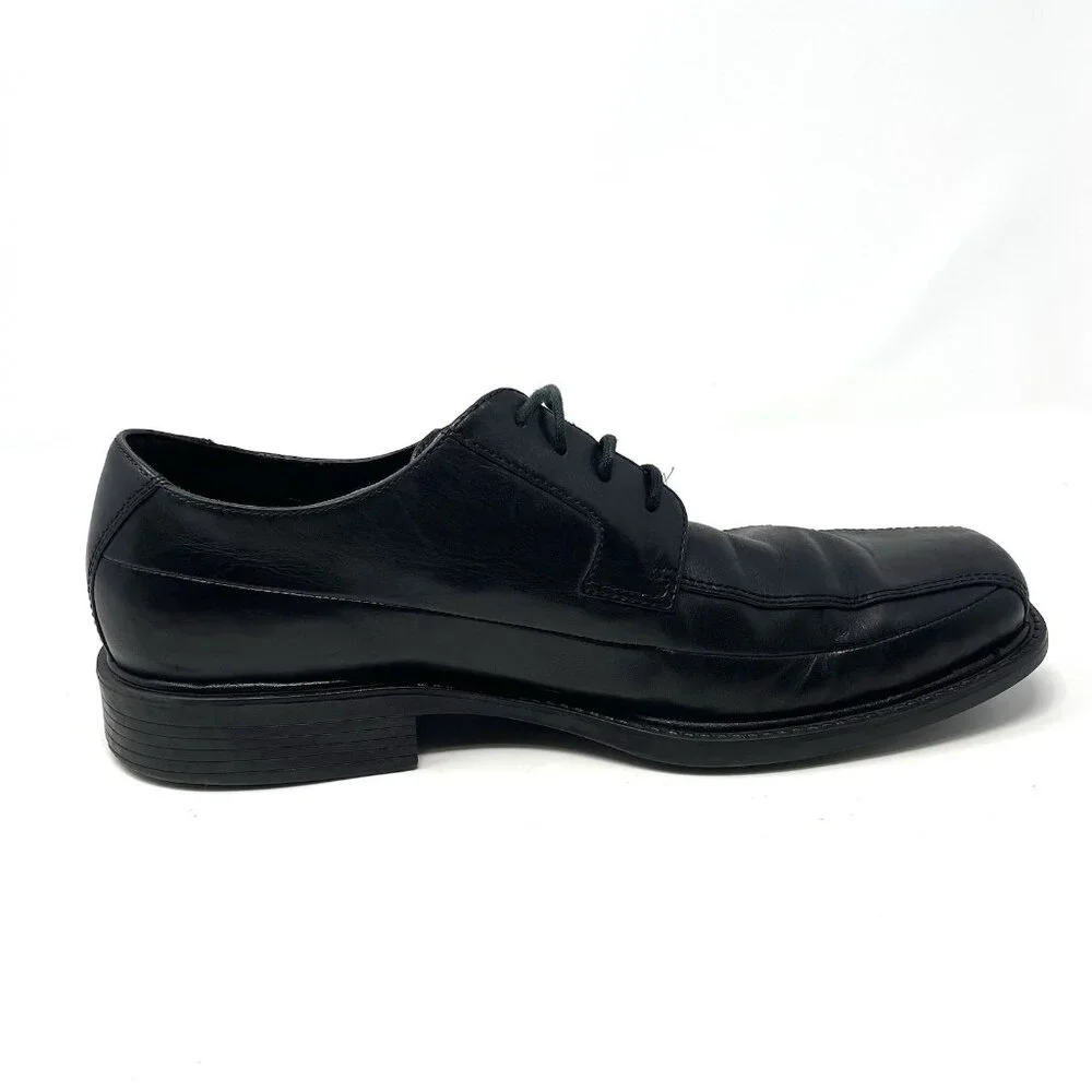 Rockport Felson Men's Shoes K70890 Black Leather Apron‎ Toe Oxford Dress 11